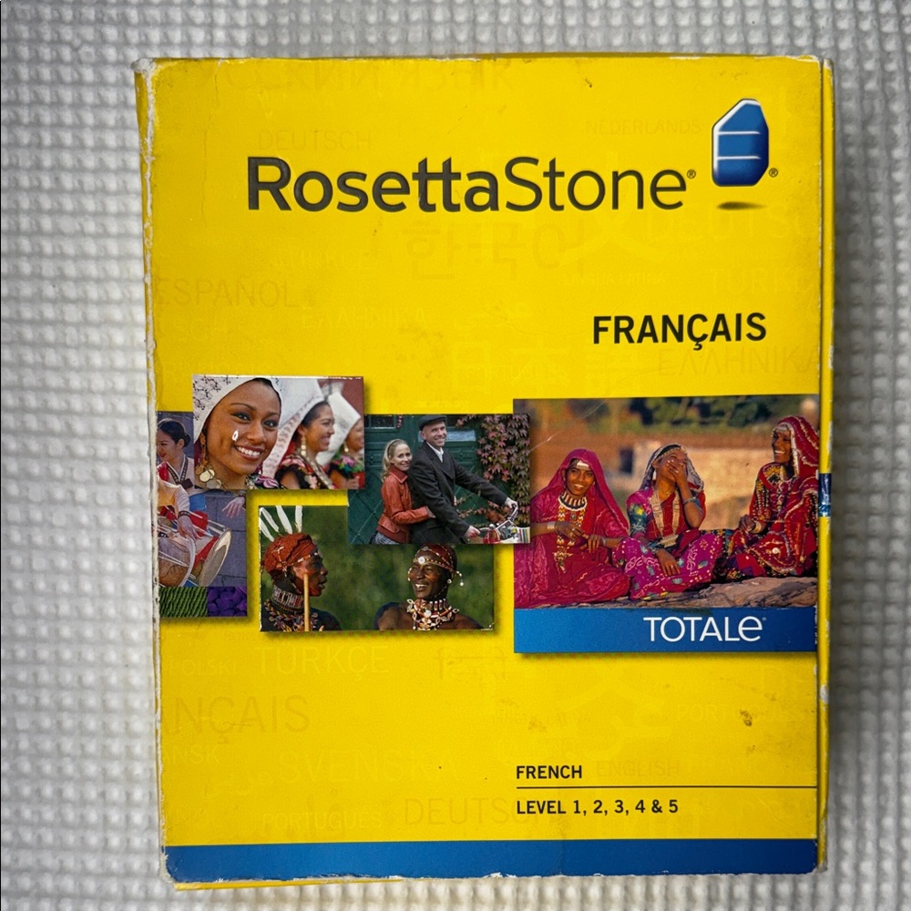 Rosetta Stone French Level 1-5 Yellow Box Set